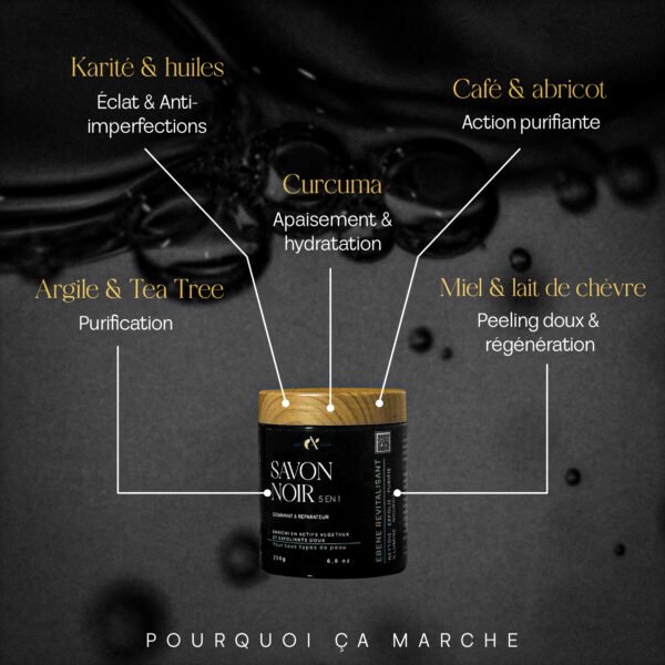 Savon Noir Ébène Revitalisant